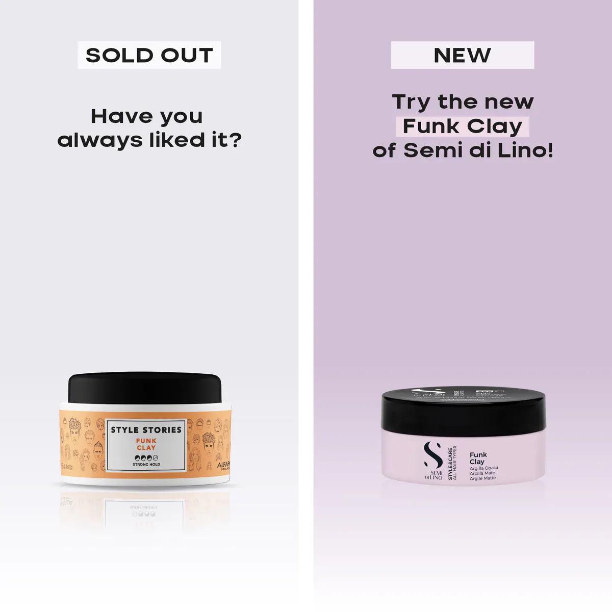 Alfaparf Milano Semi di Lino Style & Care Funk Clay 90ml, view 4