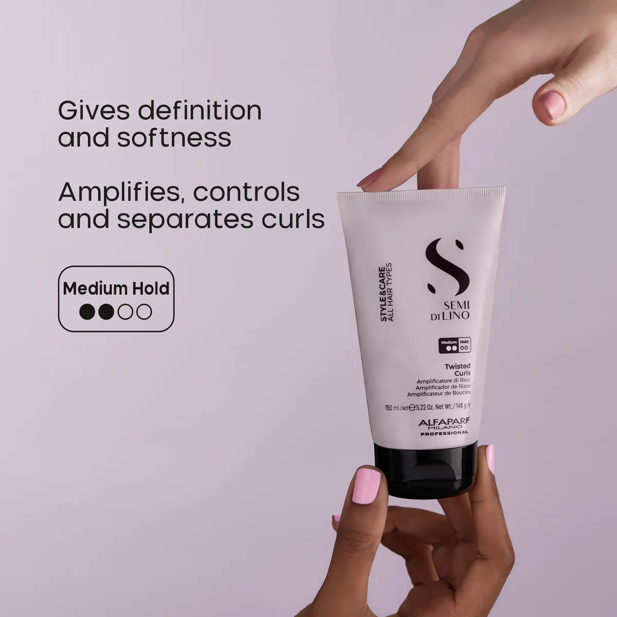 Alfaparf Milano Semi di Lino Style & Care Twisted Curls 150ml, view 5