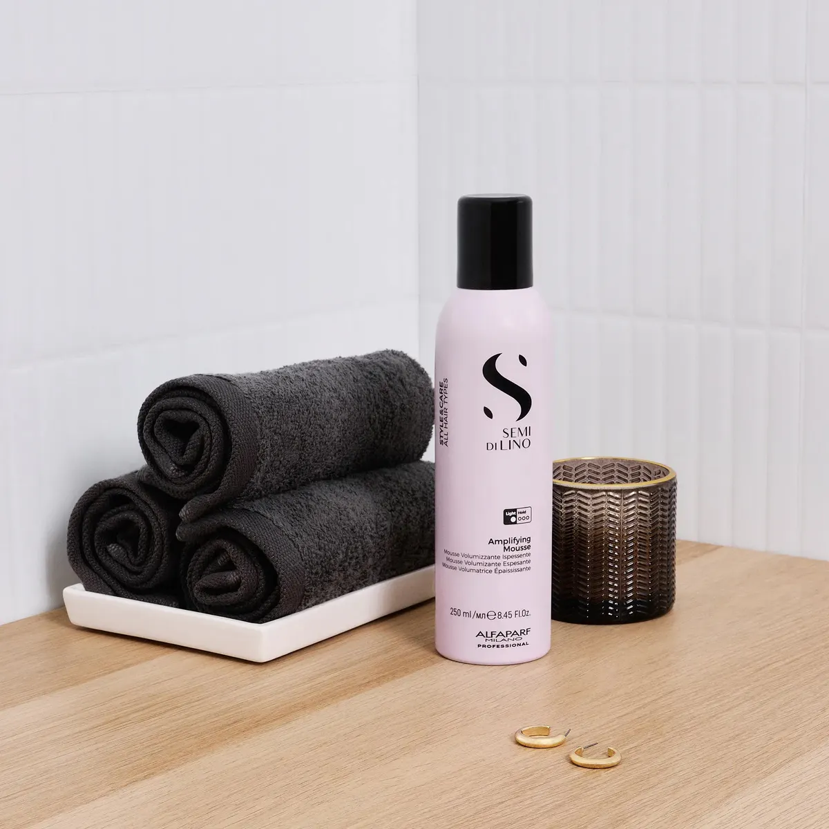Alfaparf Milano Semi di Lino Styling Amplifying Mousse 250ml, view 6