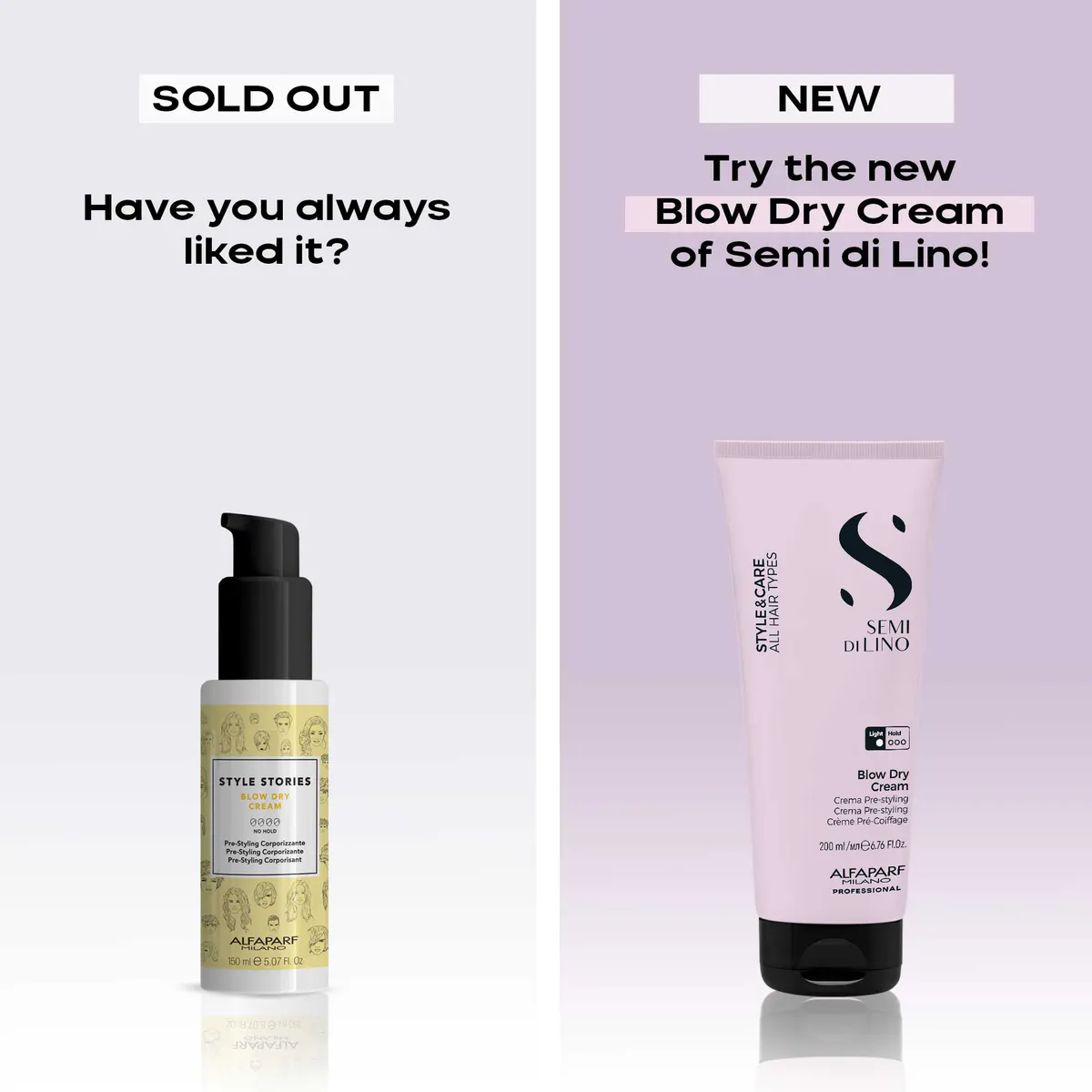 Alfaparf Milano Semi di Lino Styling Blow Dry Cream 200ml, view 4