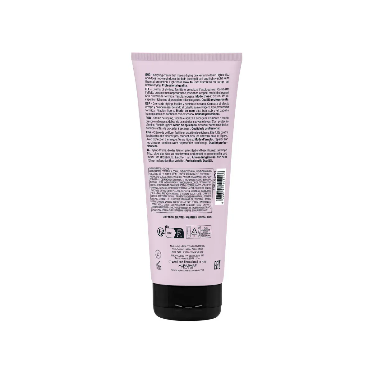 Alfaparf Milano Semi di Lino Styling Blow Dry Cream 200ml, view 6