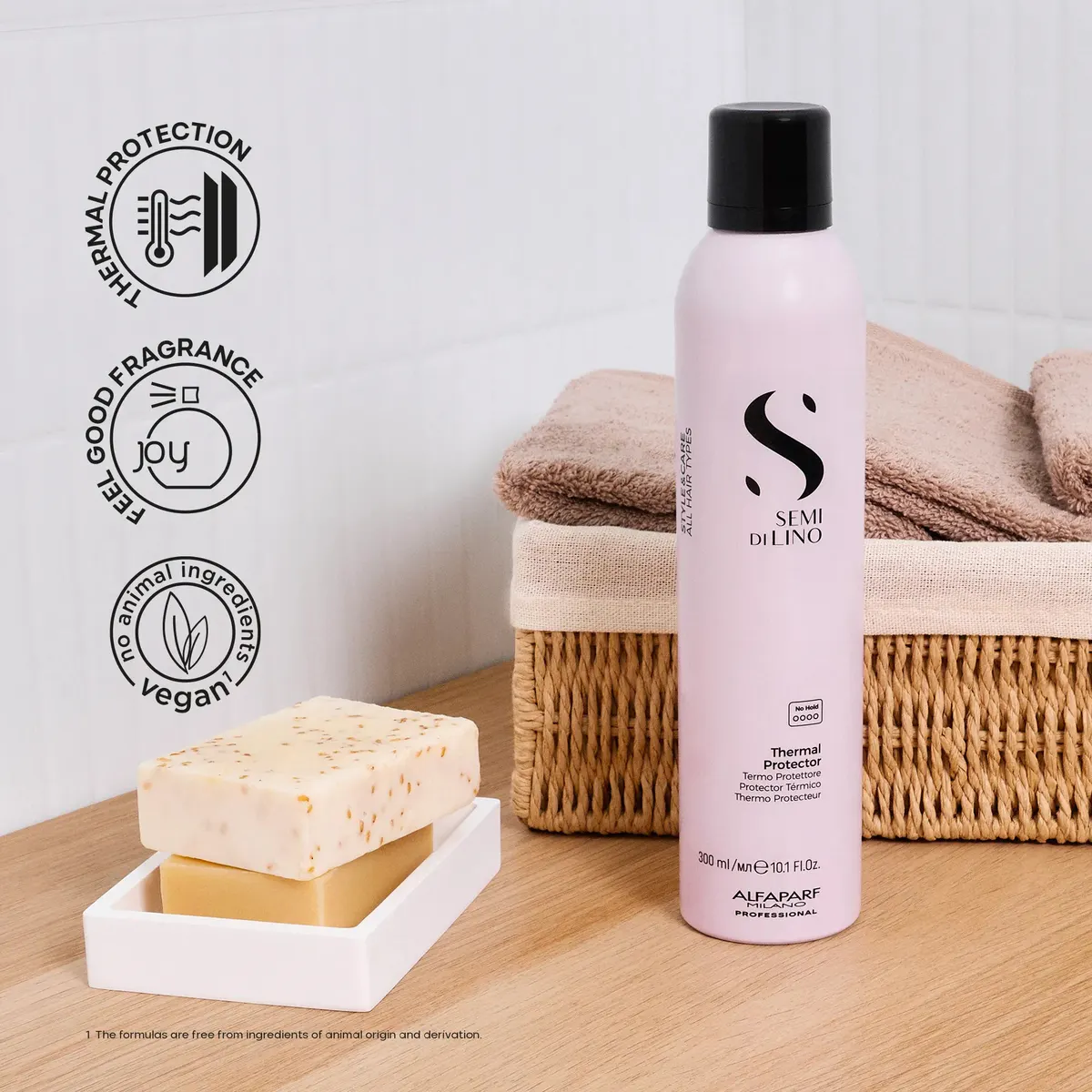 Alfaparf Milano Semi di Lino Styling Thermal Protector 300ml, view 3