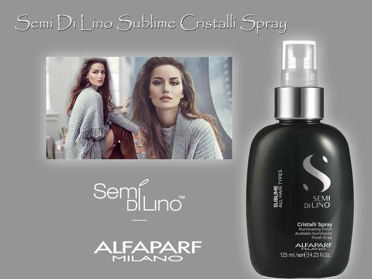 Alfaparf Milano Semi Di Lino Sublime Cristalli Spray 125ml, view 3