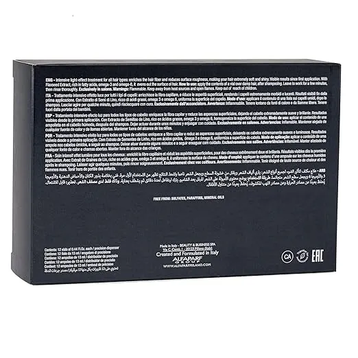 Alfaparf Milano Semi Di Lino Sublime Essential Oil Treatment 12 x 13ml, view 5