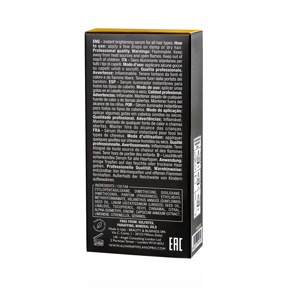 Alfaparf Milano Semi Di Lino Sublime The Original Cristalli Liquid 15ml, view 5