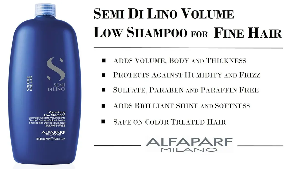 Alfaparf Milano Semi Di Lino Volumizing Low Shampoo 1000ml, view 3