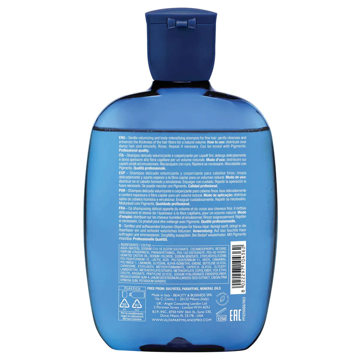 Alfaparf Milano Semi Di Lino Volumizing Low Shampoo 250ml, view 6