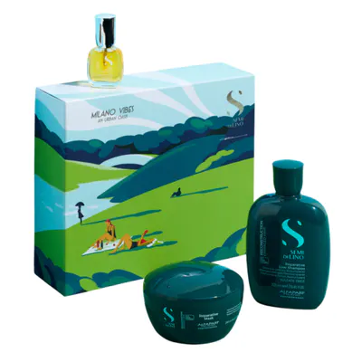 Alfaparf Milano Vibes Semi di Lino Reconstruction Holiday Trio Kit
