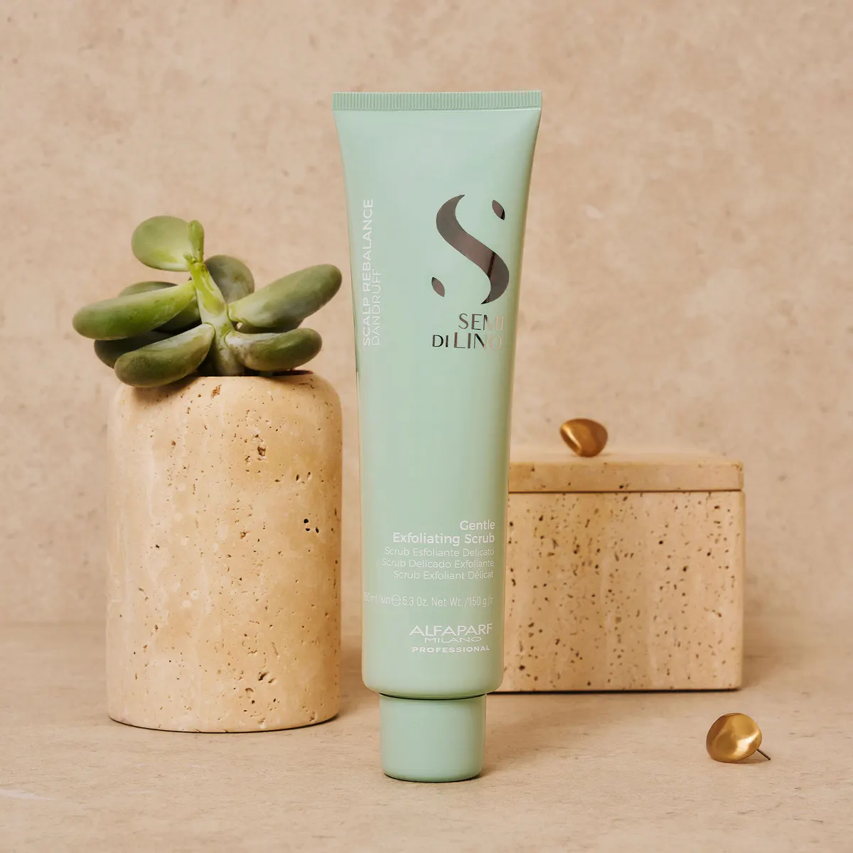 Alfaparf Milano Semi Di Lino Scalp Rebalance Gentle Exfoliating Scrub 150ml, view 3