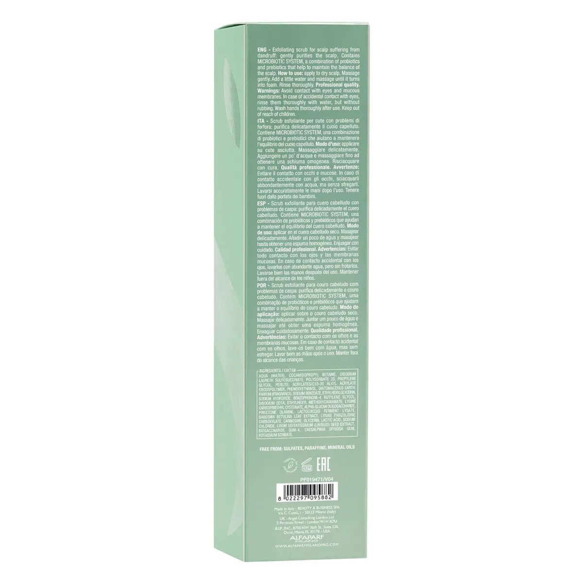 Alfaparf Milano Semi Di Lino Scalp Rebalance Gentle Exfoliating Scrub 150ml, view 11