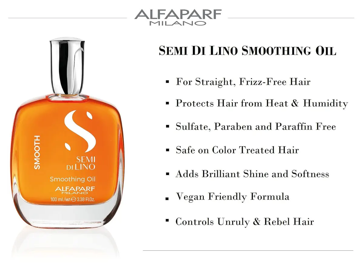 Alfaparf Milano Semi di Lino Smooth Smoothing Oil 100ml, view 5