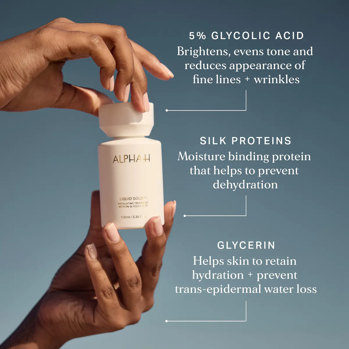 Alpha-H Liquid Gold Exfoliating Treatment with 5% Glycolic Acid 100ml, view 7