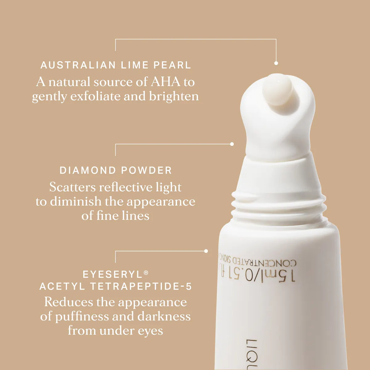Alpha-H Liquid Gold Firming Eye Cream with Australian Lime Pearl AHAs 15ml, view 5