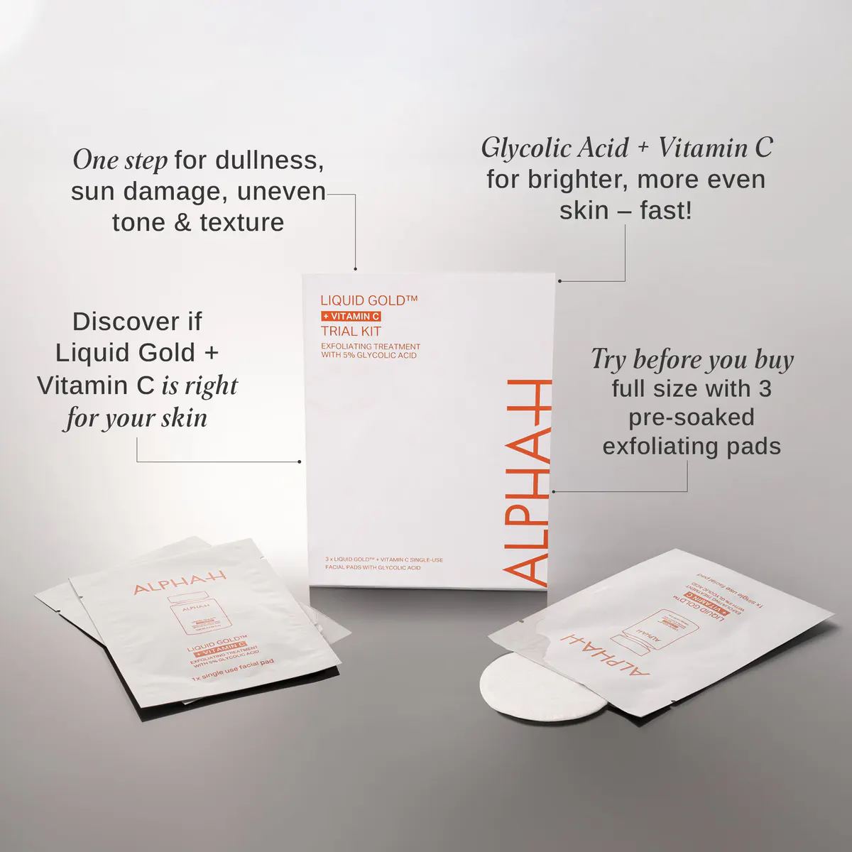 Alpha-H Liquid Gold + Vitamin C Trial Kit (3 x Sachets), view 7
