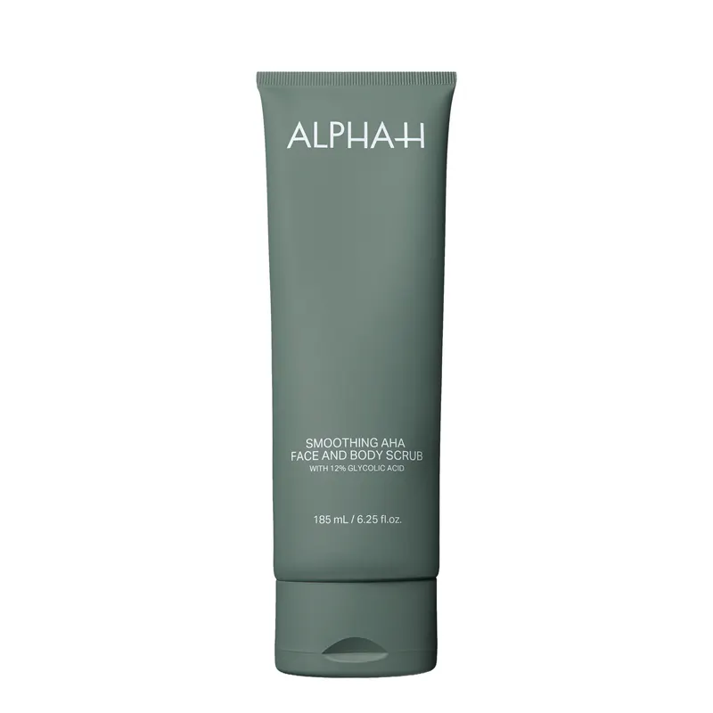 Alpha-H Smoothing AHA Face & Body Scrub with 12% Glycolic Acid 185ml