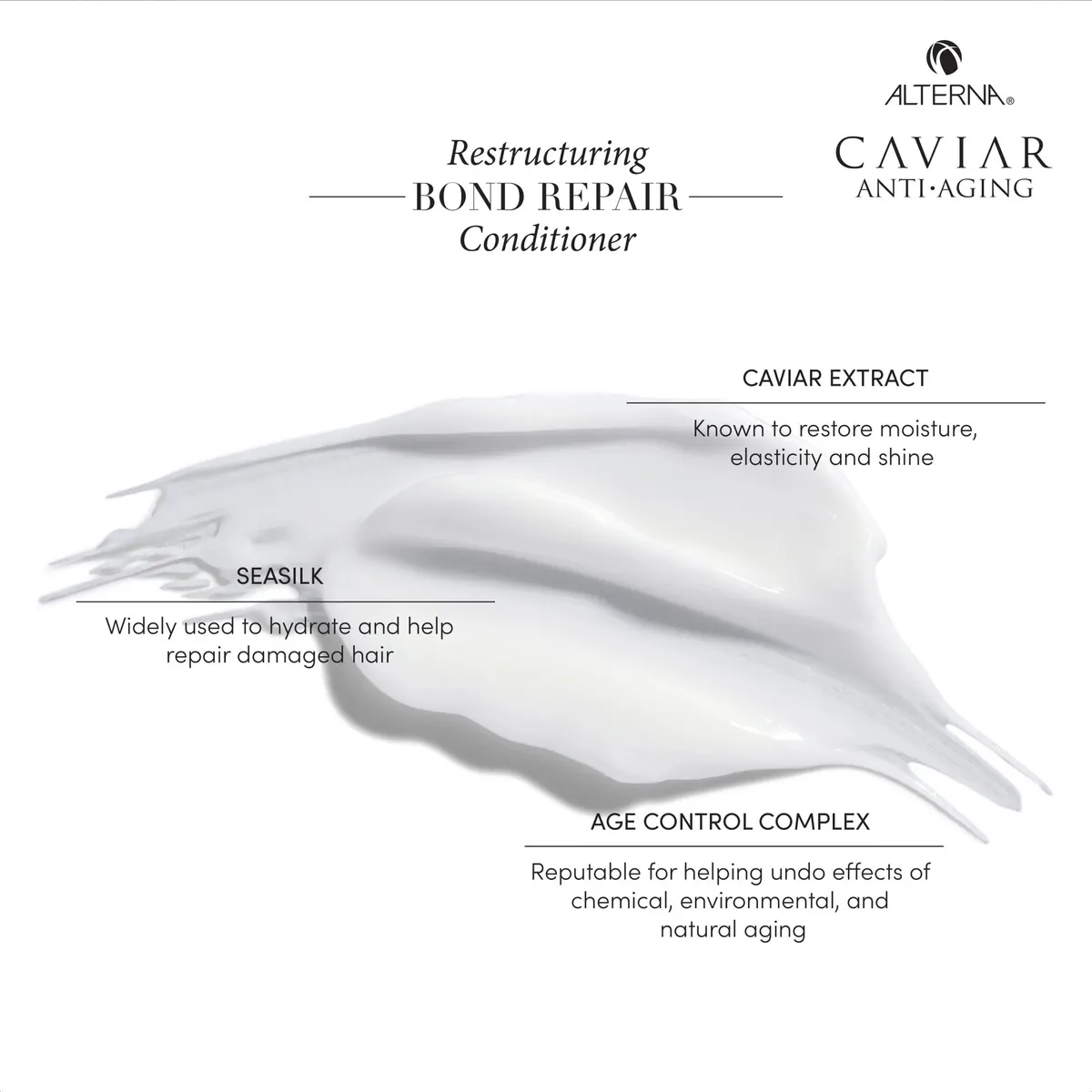 Alterna CAVIAR Anti-Aging Restructuring Bond Repair Conditioner 250ml, view 3
