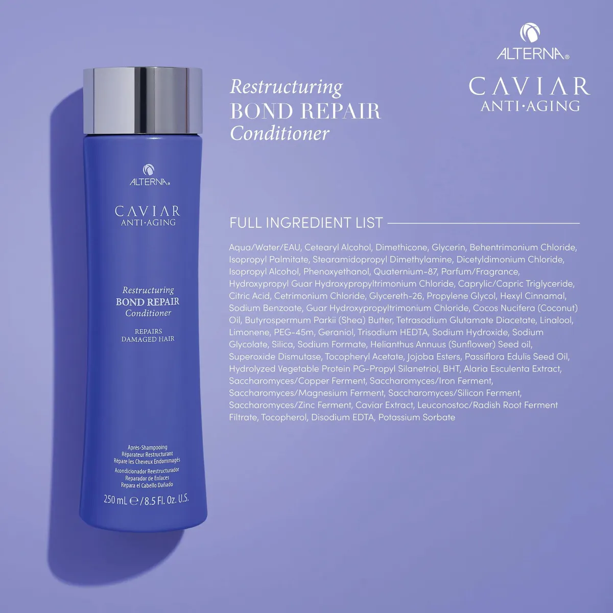 Alterna CAVIAR Anti-Aging Restructuring Bond Repair Conditioner 250ml, view 6
