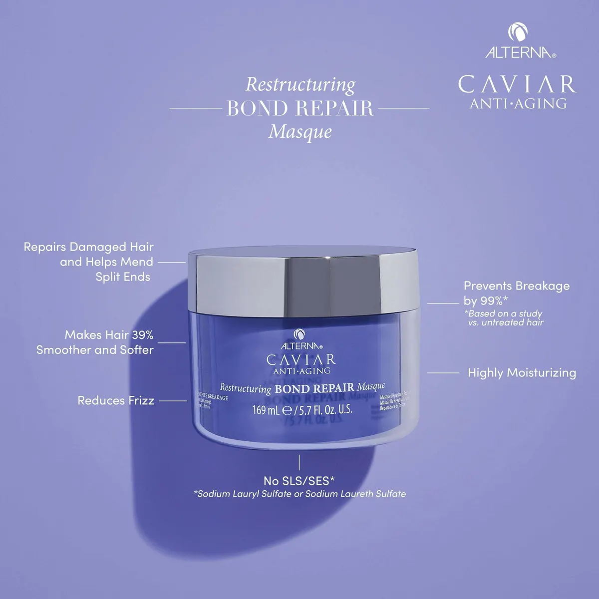 Alterna CAVIAR Anti-Aging Restructuring Bond Repair Masque 169ml, view 4