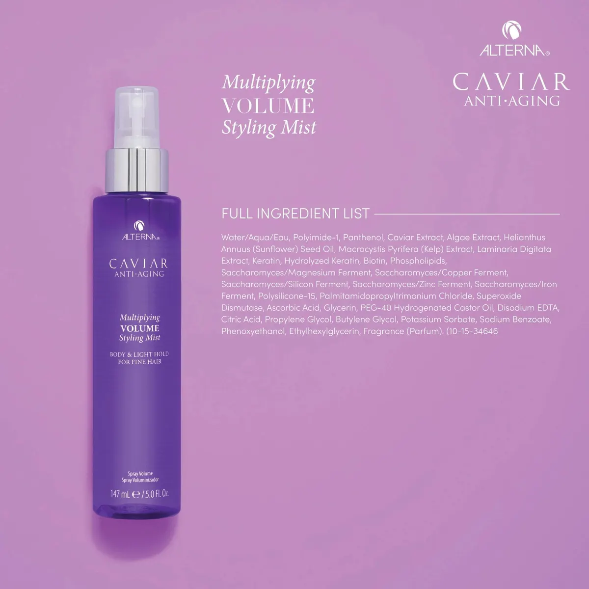 Alterna Caviar Multiplying Volume Styling Mist 147ml, view 6