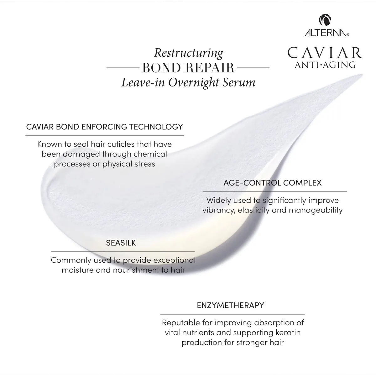 Alterna Caviar Restructuring Bond Repair Leave-in Heat Protection Spray 125ml, view 3