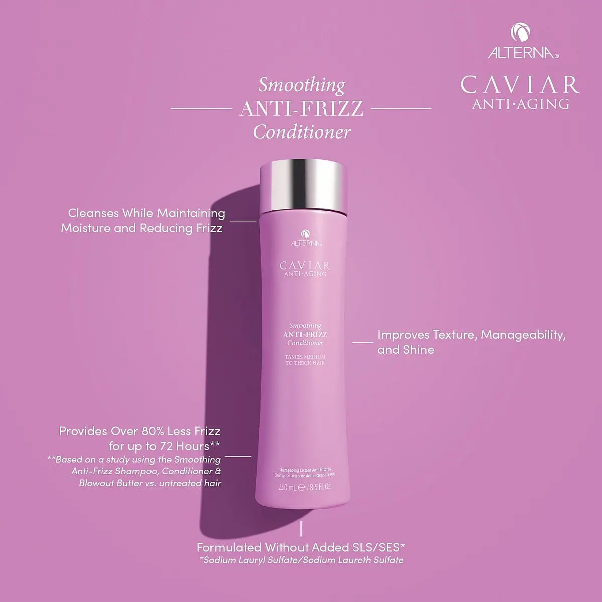 Alterna Caviar Smoothing Anti-Frizz Conditioner 250ml, view 4