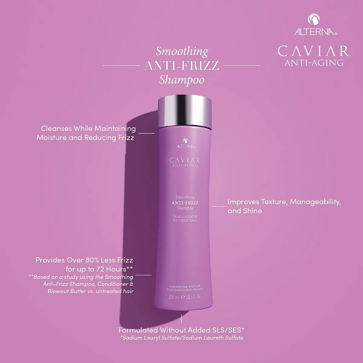 Alterna Caviar Smoothing Anti-Frizz Shampoo 250ml, view 4