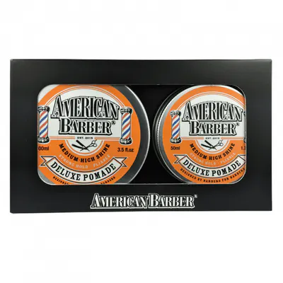 American Barber Deluxe Pomade 50ml + 100ml Duo Pack