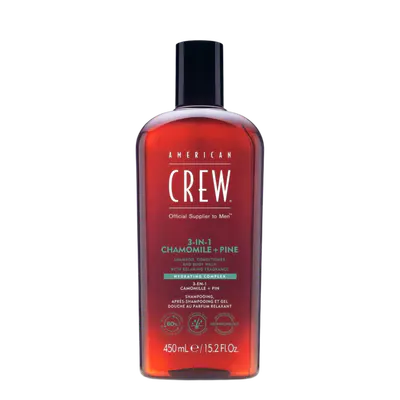 American Crew 3-in-1 Relaxing Chamomile + Pine 450ml