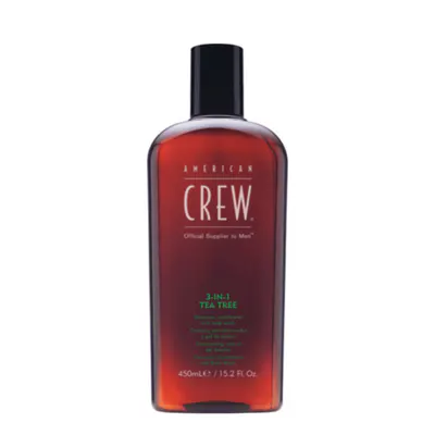 American Crew 3-in-1 Tea Tree Shampoo Conditioner Body Wash 450ml