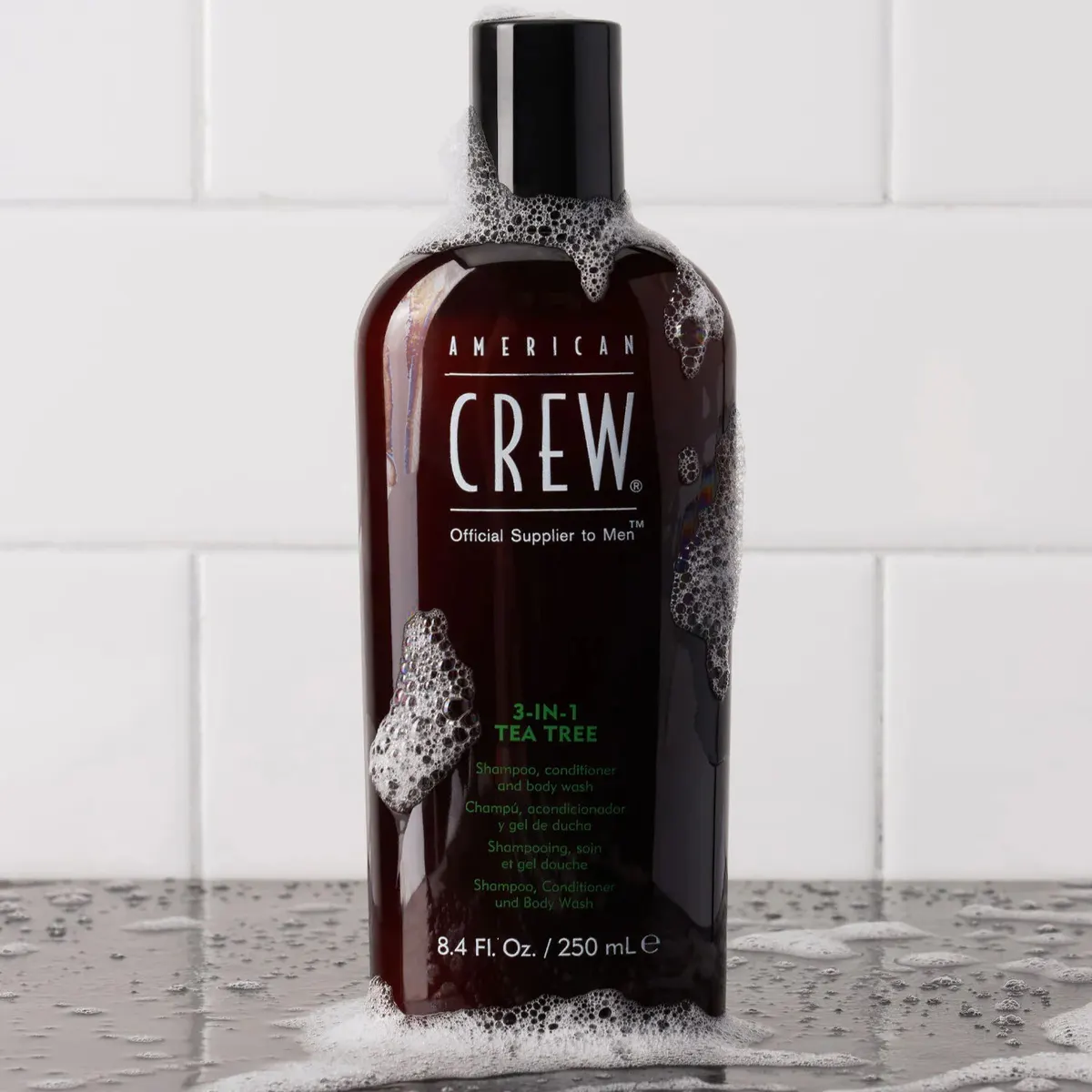 American Crew 3-in-1 Tea Tree Shampoo Conditioner Body Wash 450ml, view 2