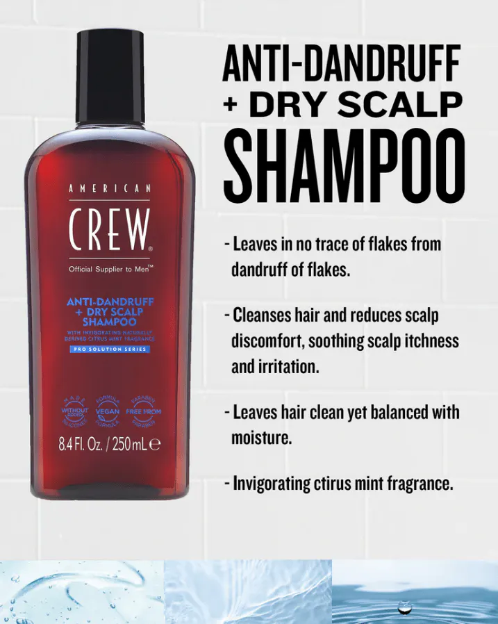 American Crew Anti Dandruff + Dry Scalp Shampoo 250ml, view 3