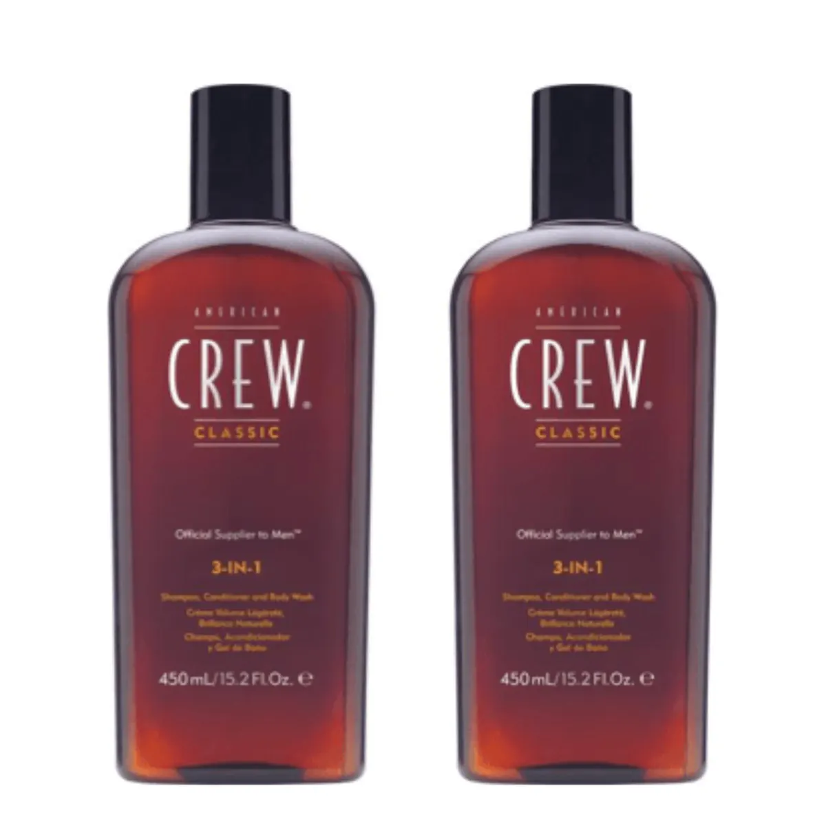 American Crew Classic 3-in-1 Shampoo Conditioner and Body Wash 450ml Duo Pack