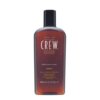 American Crew Classic 3-in-1 Shampoo Conditioner and Body Wash 450ml