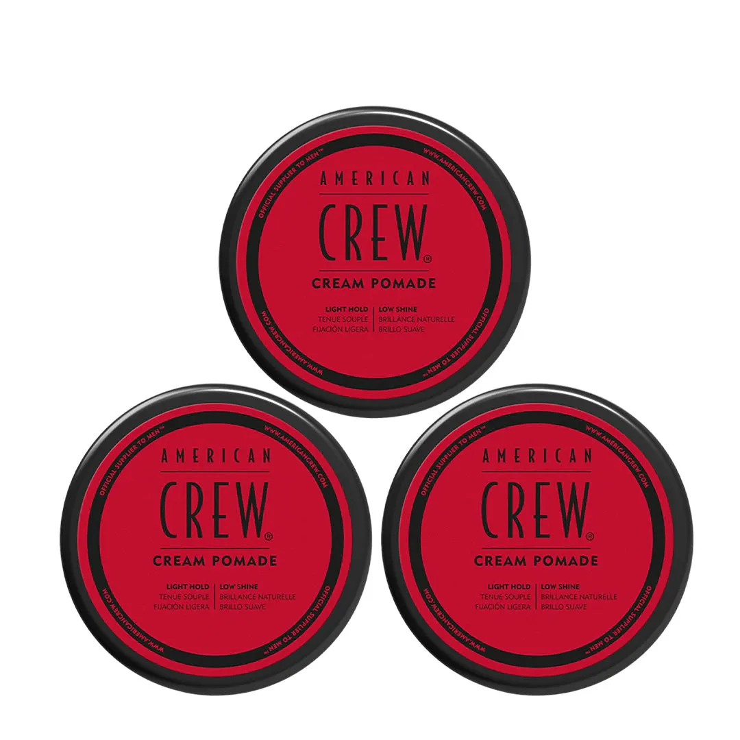 American Crew Cream Pomade Trio Bundle