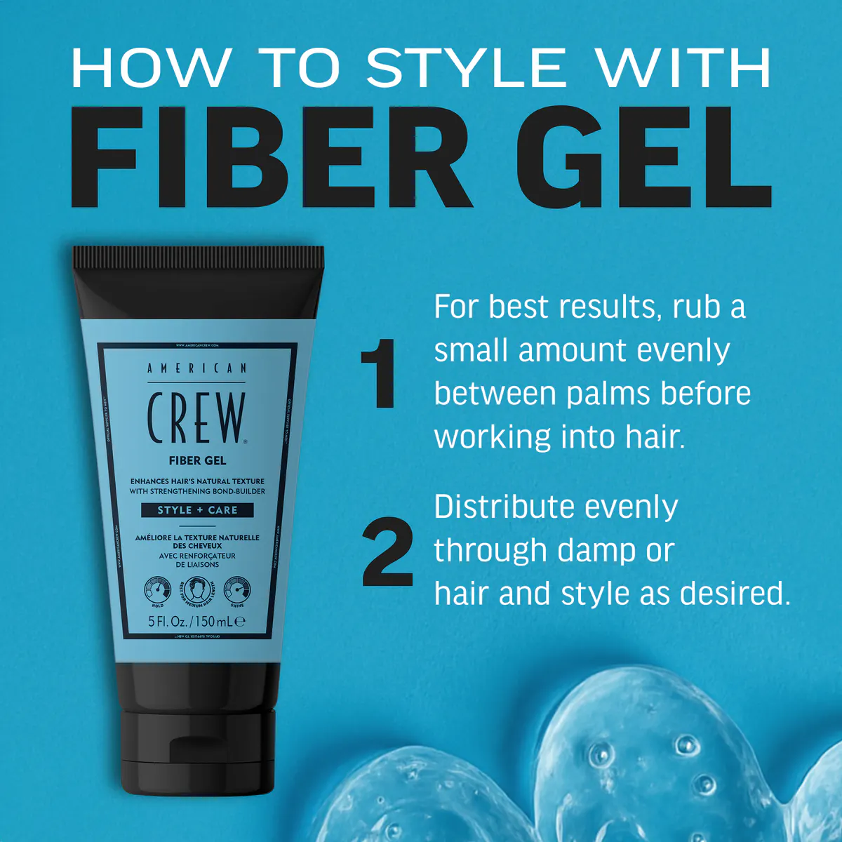 American Crew Fiber Gel 150ml, view 5