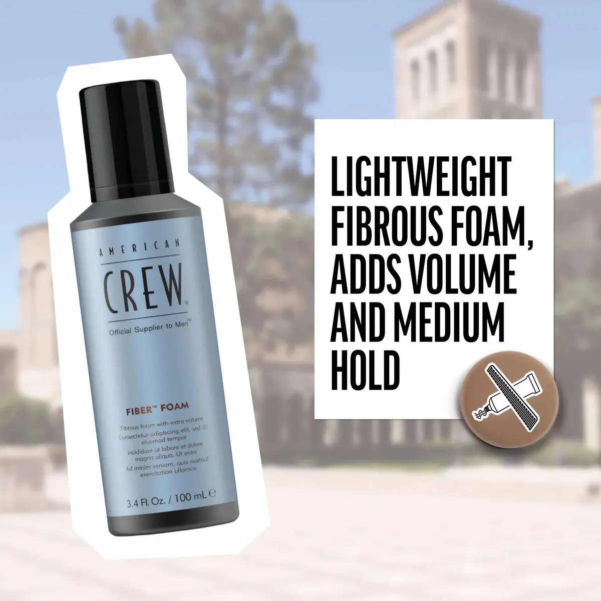 American Crew Fiber Grooming Foam 200ml, view 4