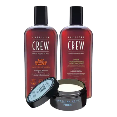 American Crew Fiber Hair & Styling Bundle