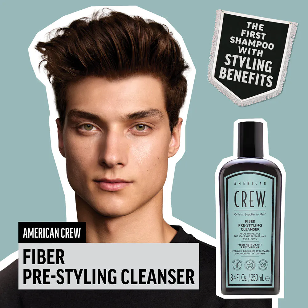 American Crew Fiber & Pre-Styling Shampoo With Bonus Socks Pack, view 8