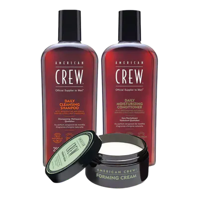 American Crew Forming Cream Hair & Styling Bundle