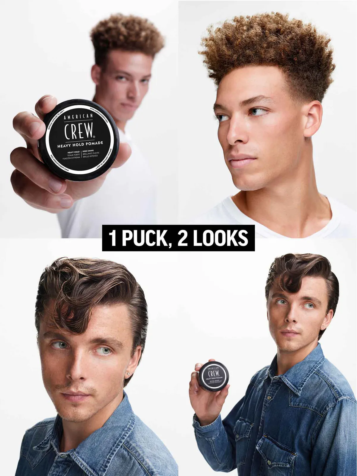 American Crew Heavy Hold Pomade Duo Bundle, view 3