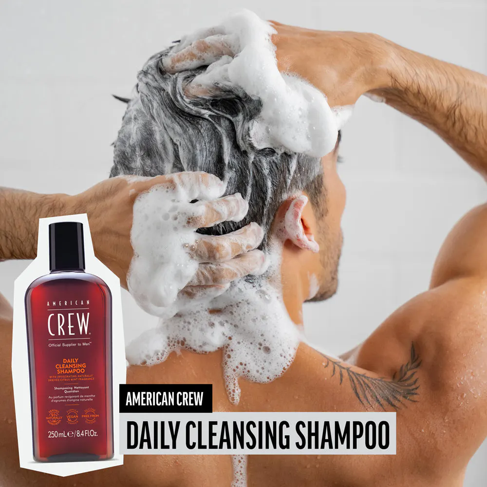 American Crew Matte Clay & Daily Shampoo With Bonus Socks Pack, view 6