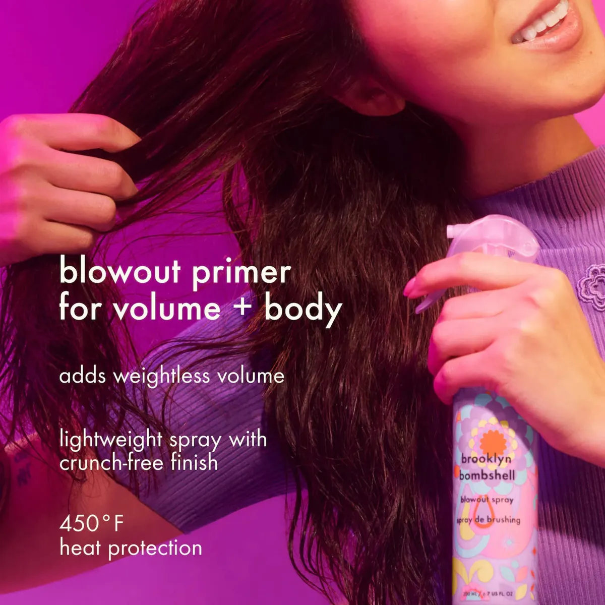 Amika Brooklyn Bombshell Blowout Spray 200ml, view 3