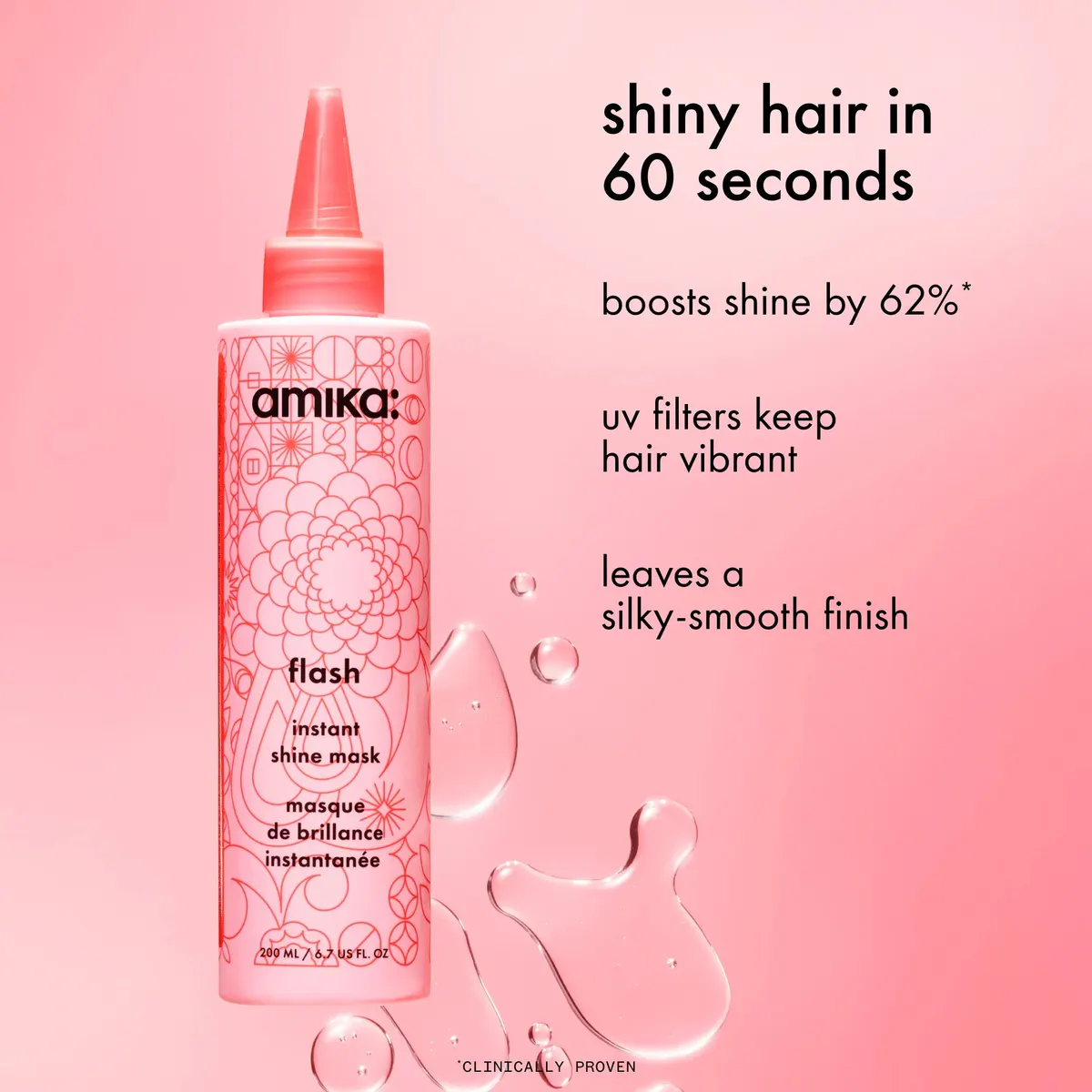 Amika Flash Instant Shine Mask 200ml, view 3