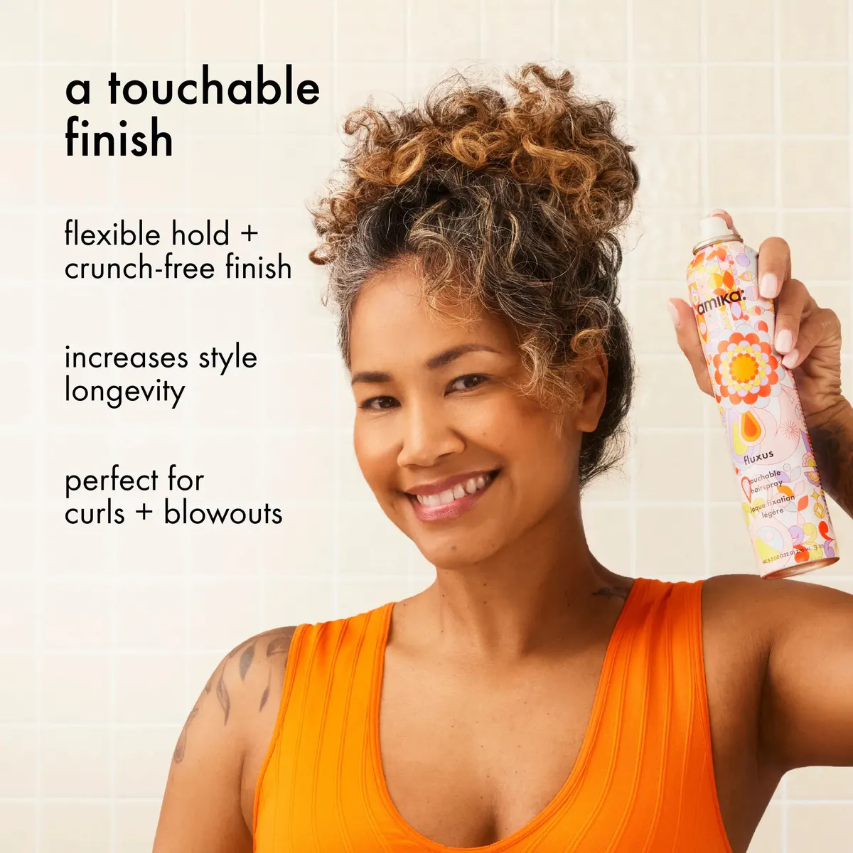 Amika Fluxus Touchable Hairspray 270ml, view 2