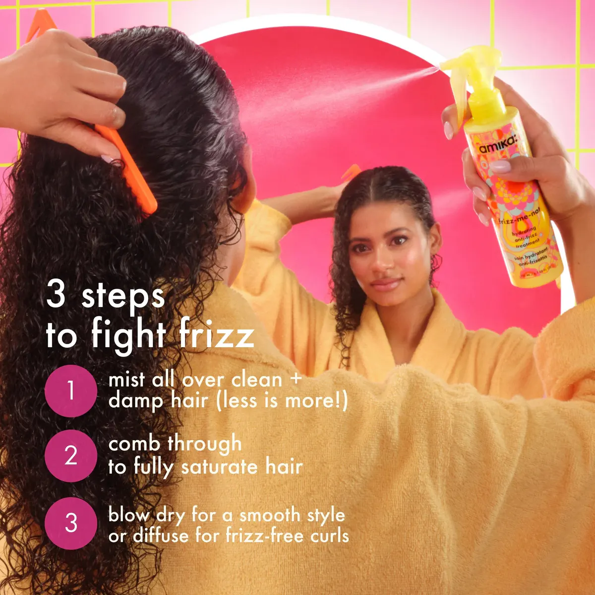 Amika Frizz-Me-Not Hydrating Anti-Frizz Treatment 200ml, view 6