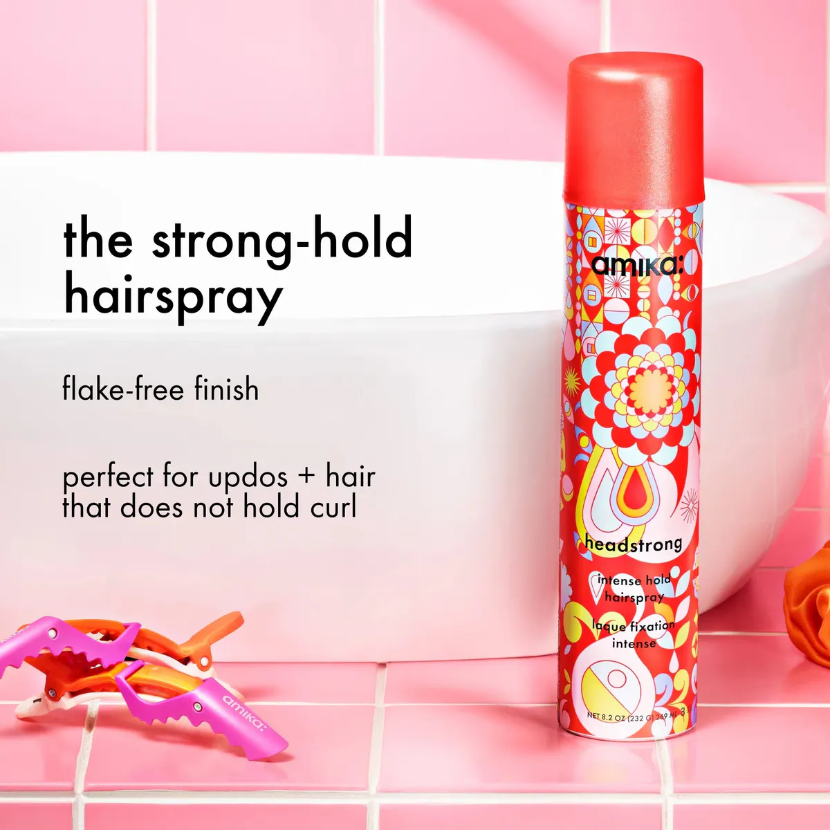Amika Headstrong Intense Hold Hairspray 269ml, view 3