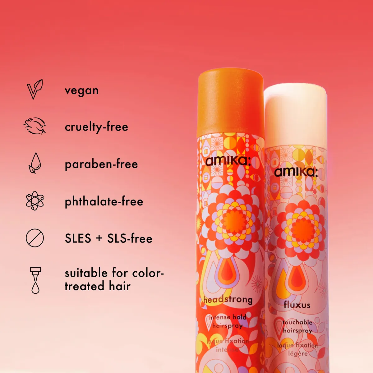 Amika Headstrong Intense Hold Hairspray 269ml, view 5