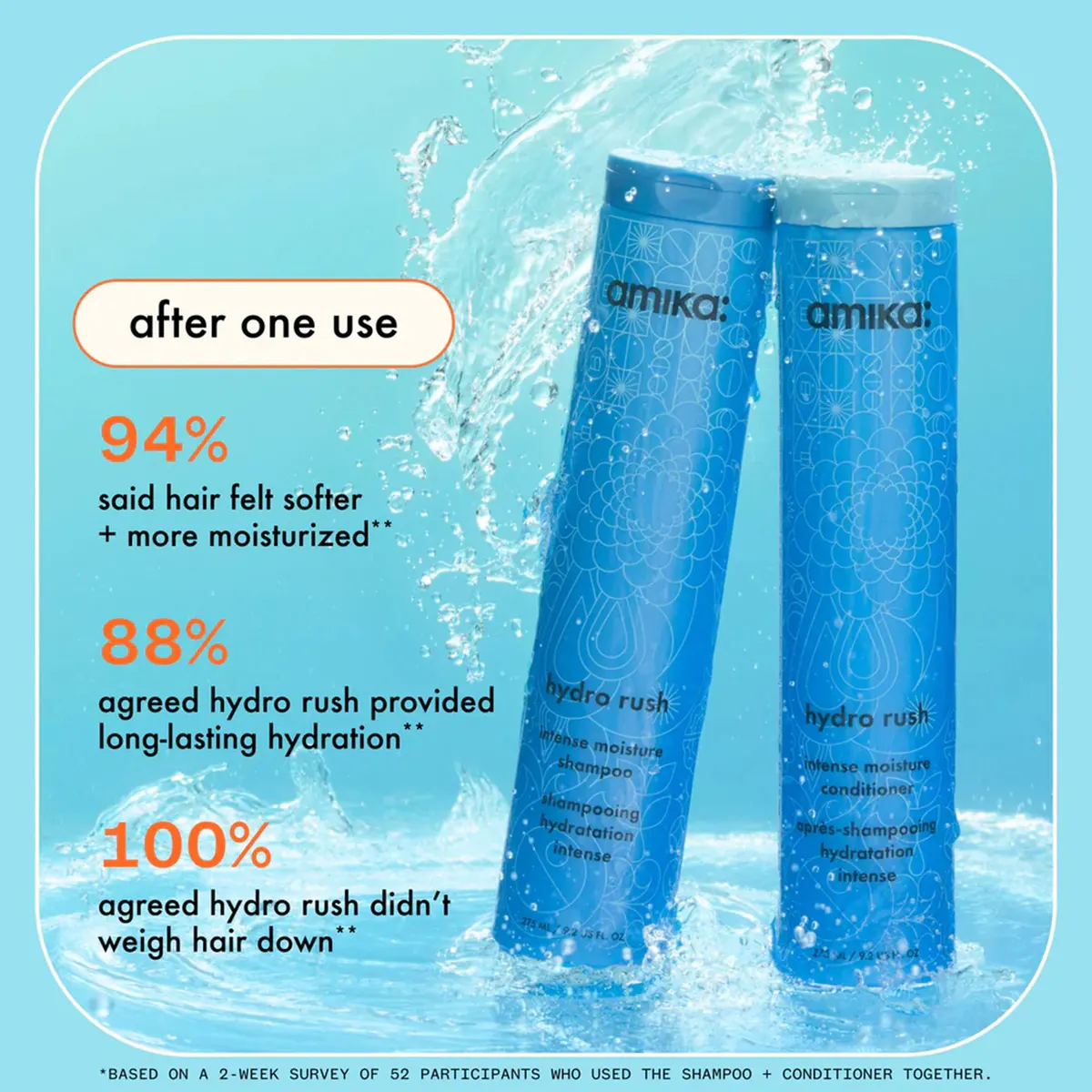 Amika Hydro Rush Intense Moisture Conditioner 275ml, view 4