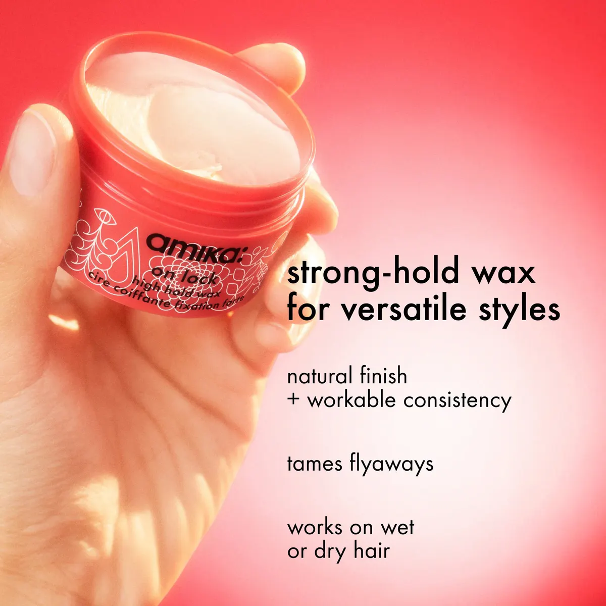 Amika On Lock High Hold Wax 50ml, view 2