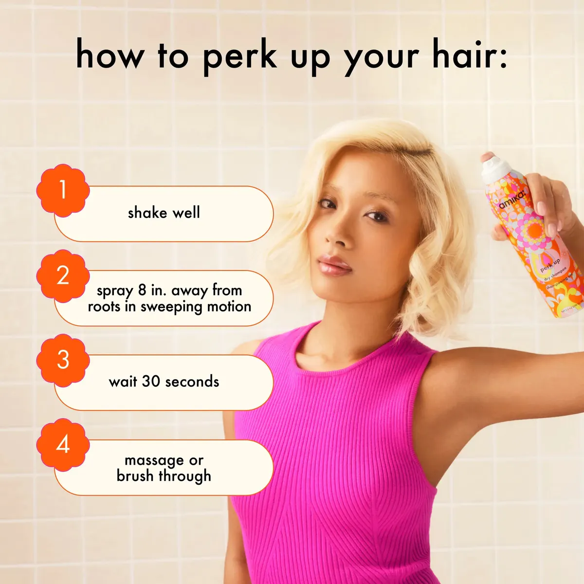Amika Perk Up Dry Shampoo 189ml, view 6